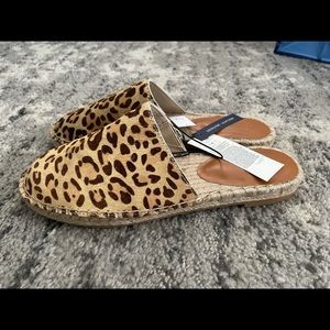 BRAND NEW LEOPARD ESPADRILLES SLIDES